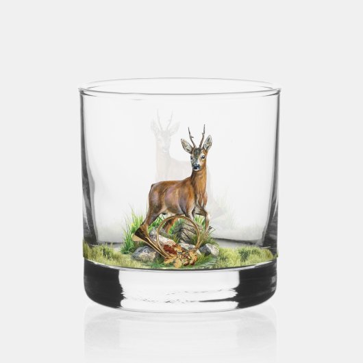 Deer Hunting Whisky Glas (Voorkant)