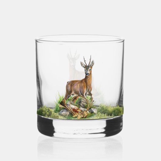 Deer Hunting  Whisky Glas (Achterkant)