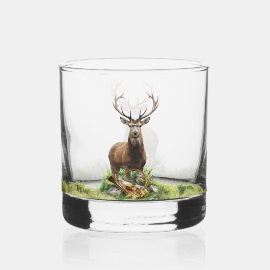Deer Hunting Whisky Glas (Voorkant)