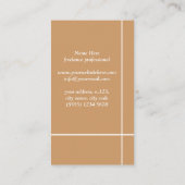 Deer illustration floral antlers artistic card visitekaartje (Achterkant)