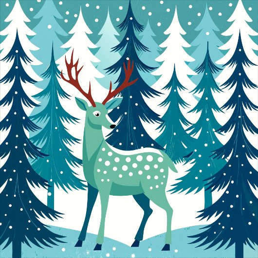 Deer Illustration Phone Case iPhone Hoesje