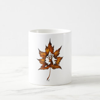 Deer in a leaf koffiemok