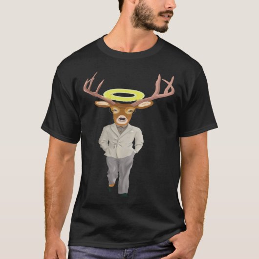 Deer In A suit Like a Business Man Boss Deer T-shirt (Voorkant)