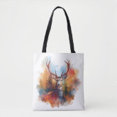 Deer in an Autumn Forest Tote Bag (Voorkant)