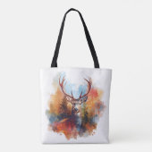 Deer in an Autumn Forest Tote Bag (Achterkant)