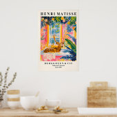 Deer in bathtub funny poster, Matisse print (Keuken)