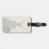 Deer in Blue Dress 2 Bagagelabel (Achterkant horizontaal)