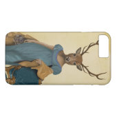 Deer in Blue Dress 2 Case-Mate iPhone Case (Achterkant (Horizontaal))