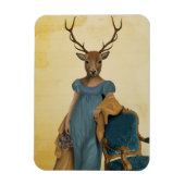 Deer in Blue Dress 2 Magneet (Verticaal)