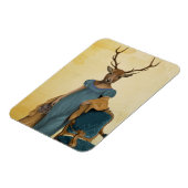 Deer in Blue Dress 2 Magneet (Linkerzijde)