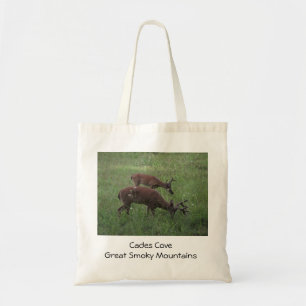 Deer in Cades Cove: Smoky Mountains canvas tas