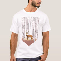 Deer in de Birch bossen