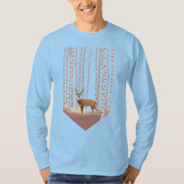 Deer in de Birch bossen T-shirt