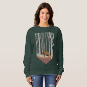 Deer in de Birch bossen Trui (Voorkant volledig)