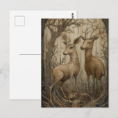 Deer in de Bossen Briefkaart (Voorkant / Achterkant)