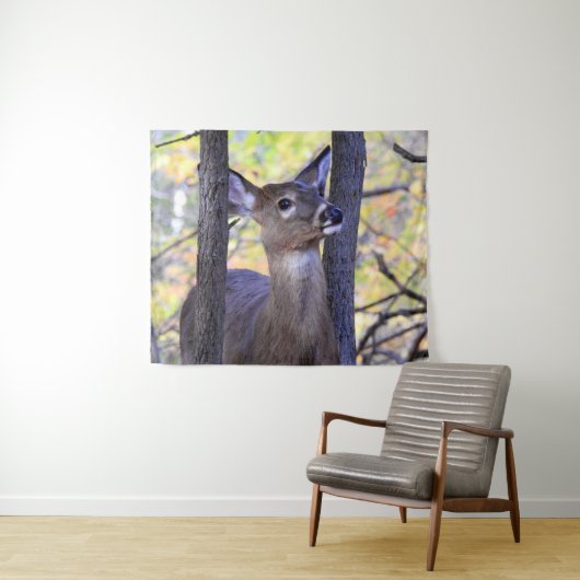 Deer in de Bossen Wandkleed (In Situ (horizontaal))