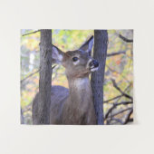 Deer in de Bossen Wandkleed (Voorkant (horizontaal))