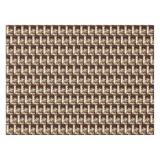 DEER IN DE BOSSTE Tafel Tafelkleed (Voorkant (Horizontaal))