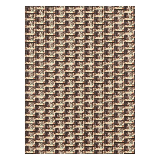 DEER IN DE BOSSTE Tafel Tafelkleed (Voorkant)