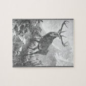 Deer in de hoge bergen legpuzzel (Horizontaal)