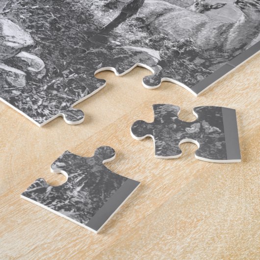 Deer in de hoge bergen legpuzzel (Zijkant)