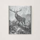 Deer in de hoge bergen legpuzzel (Verticaal)