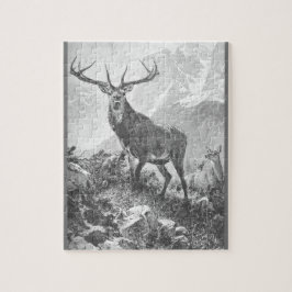 Deer in de hoge bergen legpuzzel