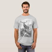 Deer in de hoge bergen t-shirt (Voorkant volledig)