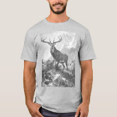 Deer in de hoge bergen t-shirt (Voorkant)