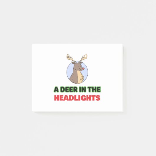 Deer in de koplampen post-it® notes (Voorkant)