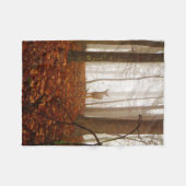 Deer in de Mist Fog Fleece Deken (Voorkant (Horizontaal))