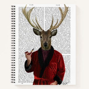 Deer in de rookjas notitieboek