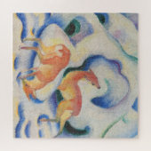 Deer in de sneeuw door Franz Marc Legpuzzel (Horizontaal)