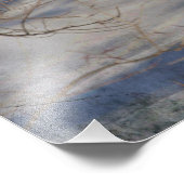 Deer in de sneeuw foto afdruk (Hoek)