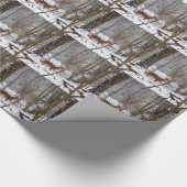 Deer in de sneeuwherfst cadeaupapier (Hoek)