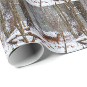 Deer in de sneeuwherfst cadeaupapier (Rol Hoek)