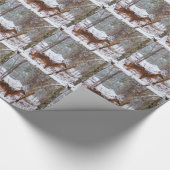 Deer in de sneeuwherfst cadeaupapier (Hoek)