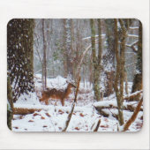 Deer in de sneeuwherfst muismat (Voorkant)