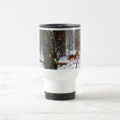 Deer in de sneeuwherfst reisbeker (Center)