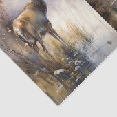 Deer in de Stroom Tissuepapier (Detail)