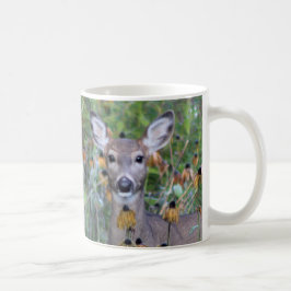 Deer in de tuinen na de vorst koffiemok