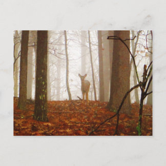 Deer in de vuist briefkaart