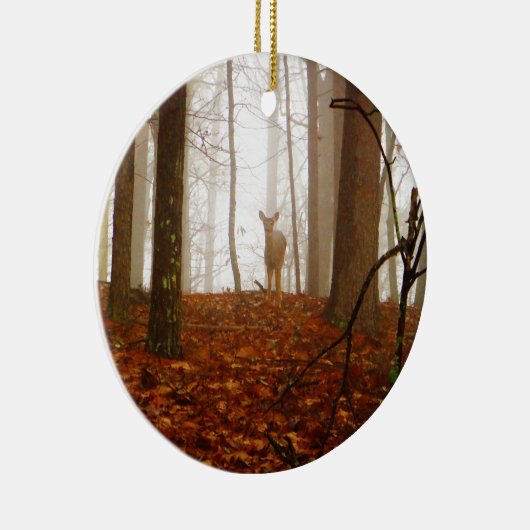 Deer in de vuist keramisch ornament (Rechts)