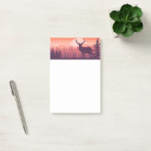 Deer in de wilde natuur post-it® notes (Kantoor)