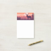 Deer in de wilde natuur post-it® notes (Op bureau)