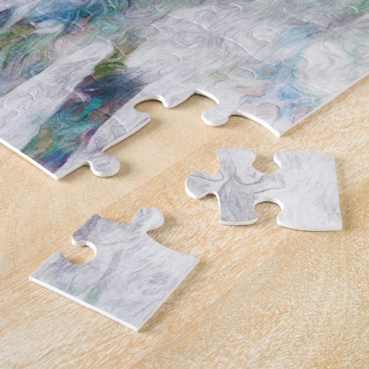 Deer in de winter legpuzzel (Zijkant)