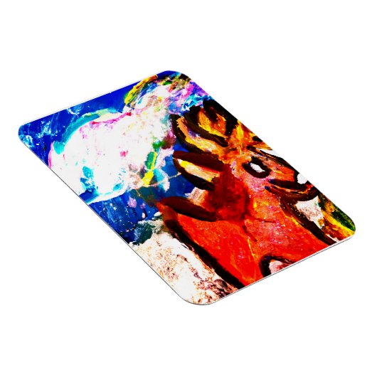 Deer in de winter magneet (Rechterzijde)