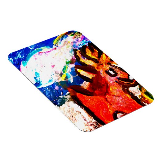 Deer in de winter magneet (Rechterzijde)