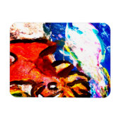 Deer in de winter magneet (Horizontaal)