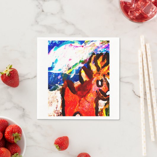 Deer in de winter servet (Insitu)